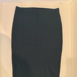 F21 Teal Body Con Skirt